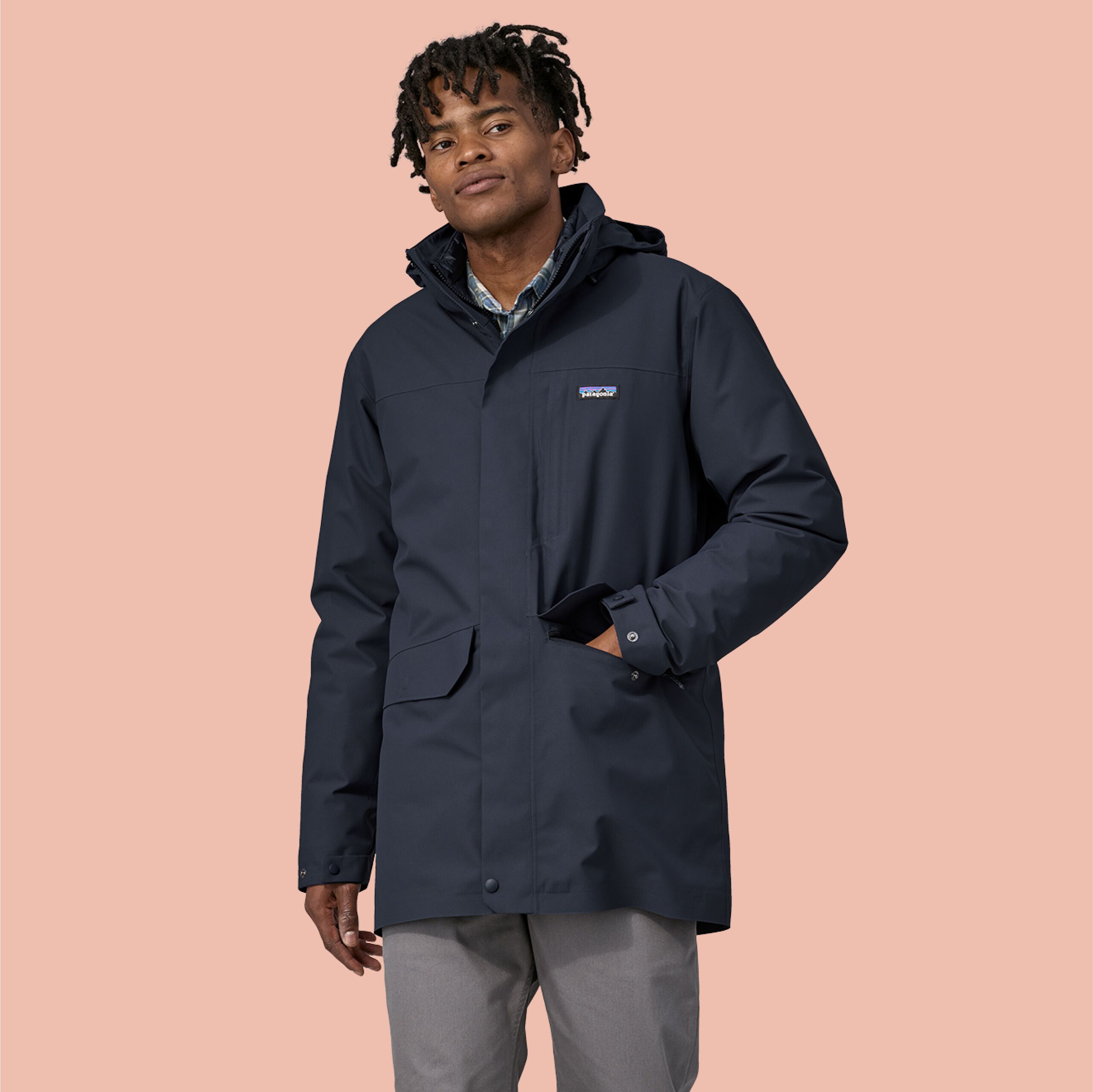 Patagonia ブラック ダウンジャケット-M Men's Parkas & Long Coats by Patagonia